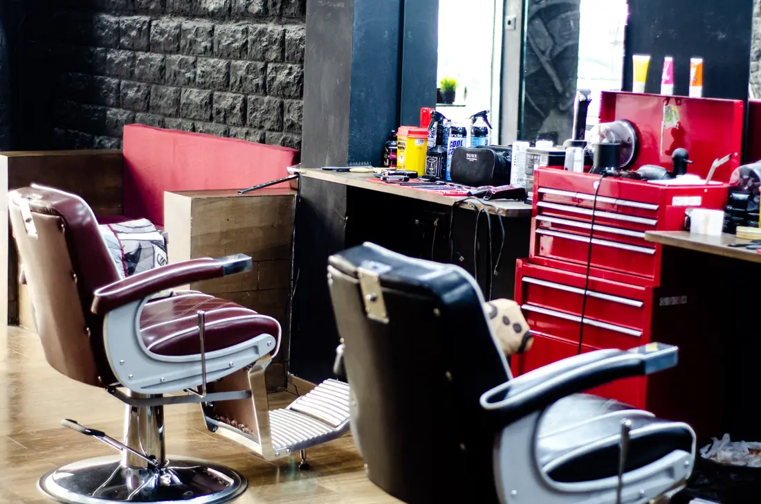 Sillones de la barbería Barber Shop Valencia